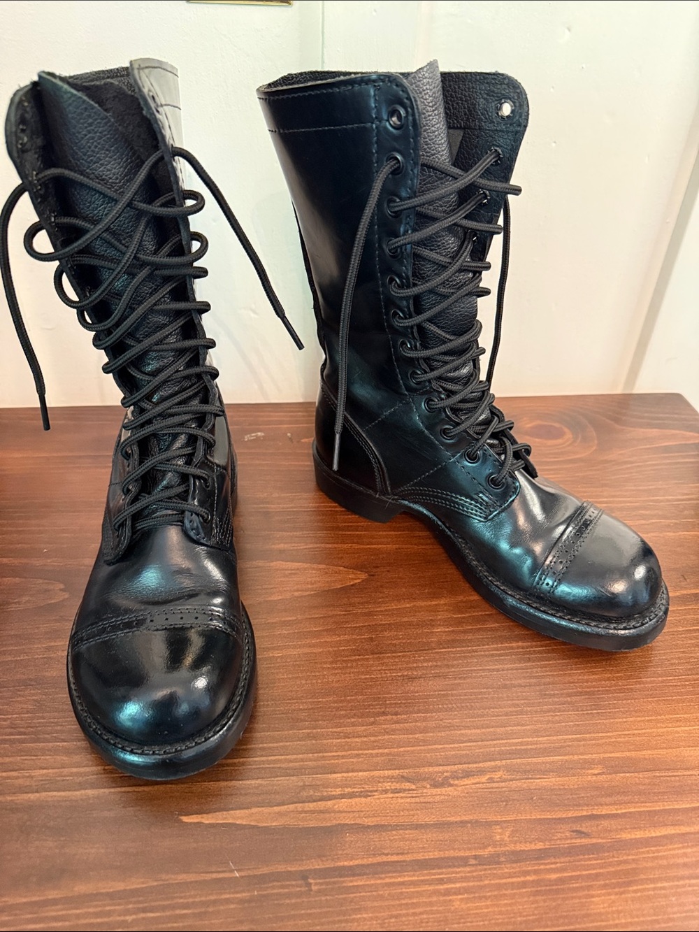 Streetwear Moto Combat Boots Corcoran USA Leather Cap Toe 6W